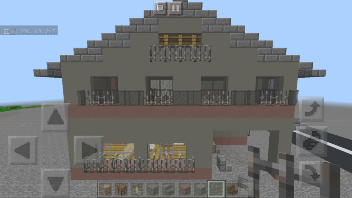 minecraft-two-storied-house_45 2階建ての家 をレトロっぽく作る方法 | マイクラ家図鑑