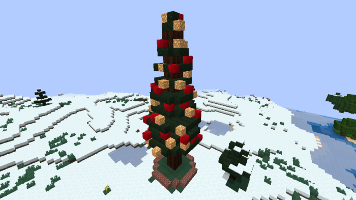 minecraft-merrychristmas_16 クリスマス の装飾ならおまかせ！クリスマスツリーから家の飾りつけまで全部お教えします。-マイクラ家図鑑