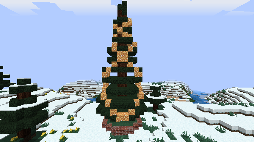 minecraft-merrychristmas_23 クリスマス の装飾ならおまかせ！クリスマスツリーから家の飾りつけまで全部お教えします。-マイクラ家図鑑