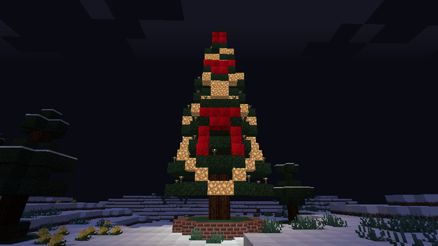 minecraft-merrychristmas_27 クリスマス の装飾ならおまかせ！クリスマスツリーから家の飾りつけまで全部お教えします。-マイクラ家図鑑