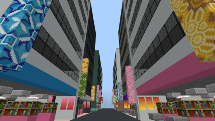 minecraft-city_33 大都市 を一瞬で作る方法を紹介。ビルをマイクラで建てまくる。【コマンド】 | マイクラ家図鑑