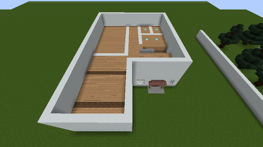 minecraft-house_33 現代建築 をマイクラでおしゃれに作れる！現代建築講座【設計図】
